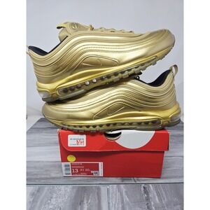 Nike Air Max 97 OG QS  Gold MedaL RARE Athletic Shoes Size 13‎ Men's 884421-700